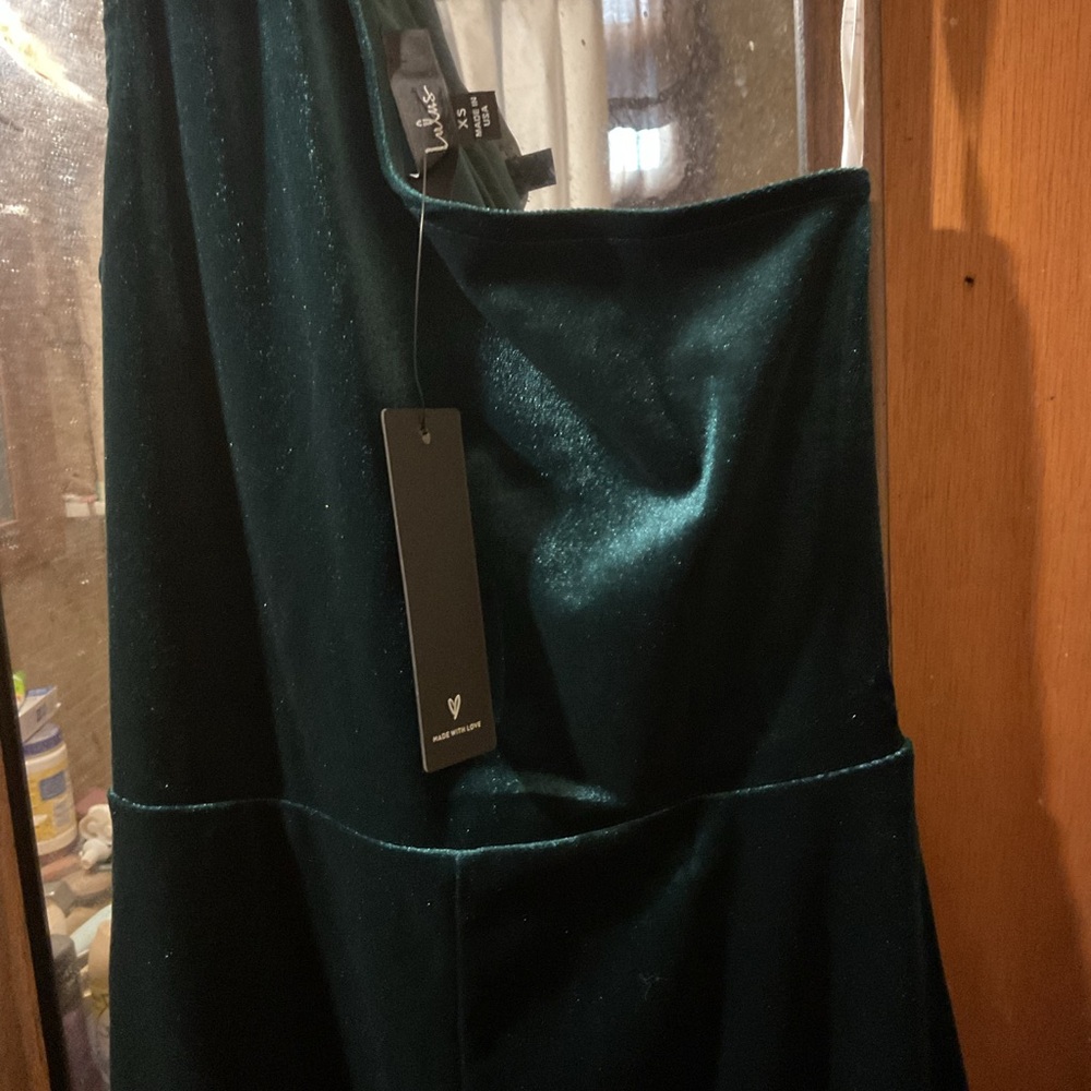 NWT Lulu's Green One-Shoulder Bodycon Dress - Picture 6 of 10